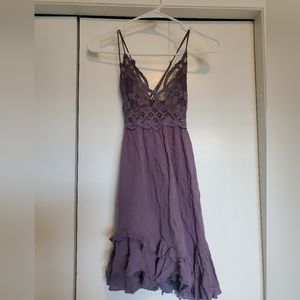 SOLD Free People purple lace dress - Size S